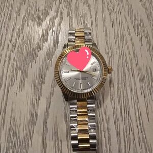 Silver and Gold Two-Tone LUXURY  Watch